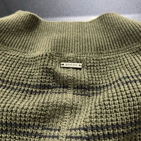 Prana Dress Women's Size Medium Milani Henley Thermal Waffle Knit Cotton Wool - Picture 5 of 7